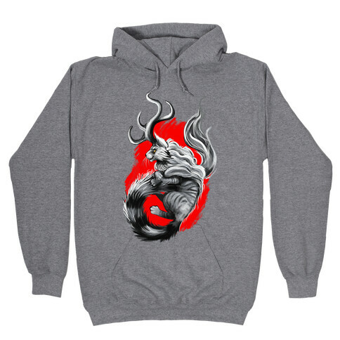 Catalope and Red Hooded Sweatshirt