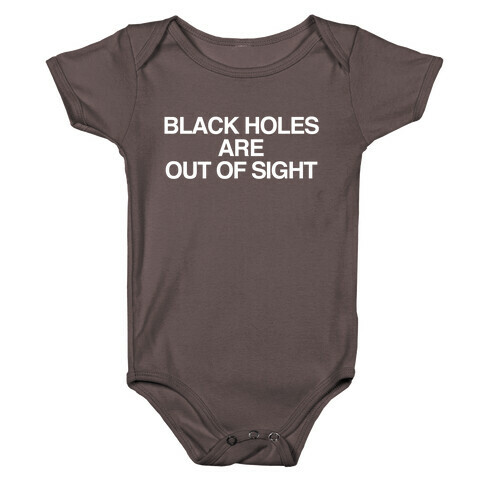 Black Holes are Out of Sight Baby One-Piece