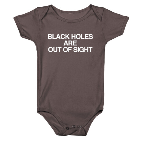 Black Holes are Out of Sight Baby One-Piece