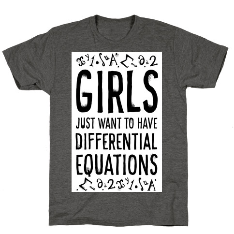 Girls Just Want to Have Differential Equations T-Shirt