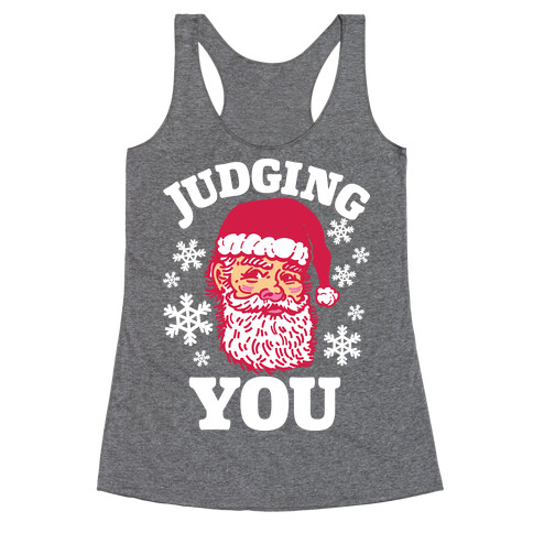 Judging You Santa Racerback Tank Top