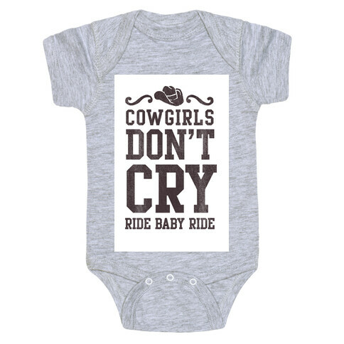 Cowgirls Don't Cry Baby One-Piece