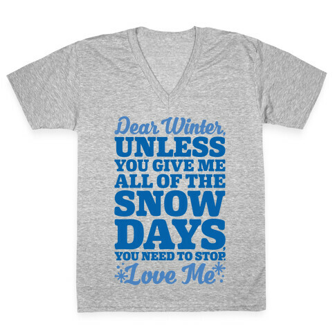Snow Days V-Neck Tee Shirt