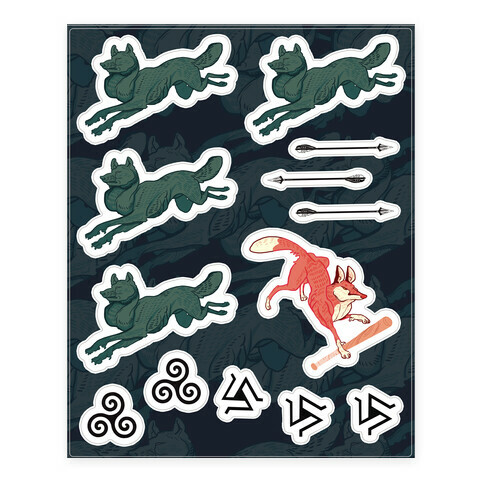 The Boy Who Runs With Wolves (Teen Wolf) Stickers and Decal Sheet