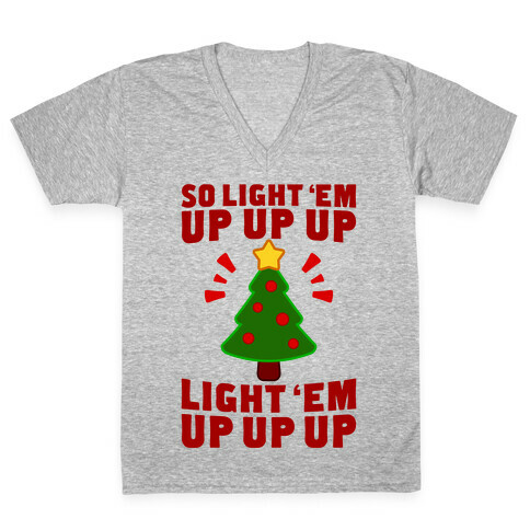 So Light 'Em Up V-Neck Tee Shirt