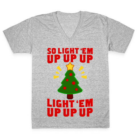 So Light 'Em Up V-Neck Tee Shirt