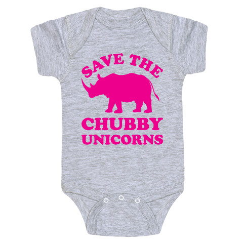 Save The Chubby Unicorns Baby One-Piece