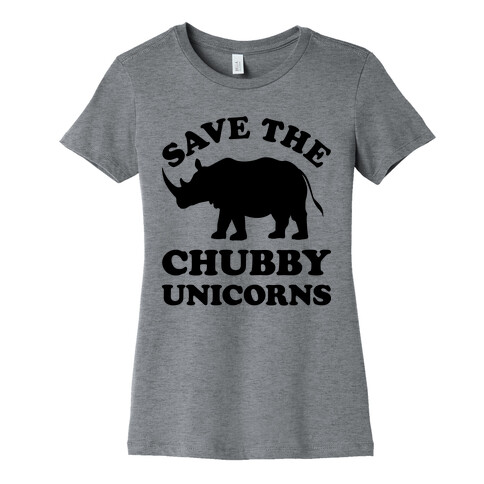 Save The Chubby Unicorns Womens T-Shirt
