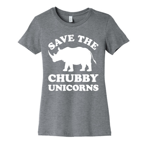 Save The Chubby Unicorns Womens T-Shirt