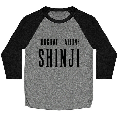 Congratulations Shinji Baseball Tee