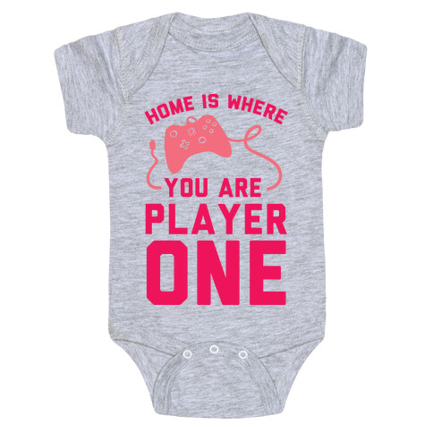Home Is Where You Are Player One Baby One-Piece