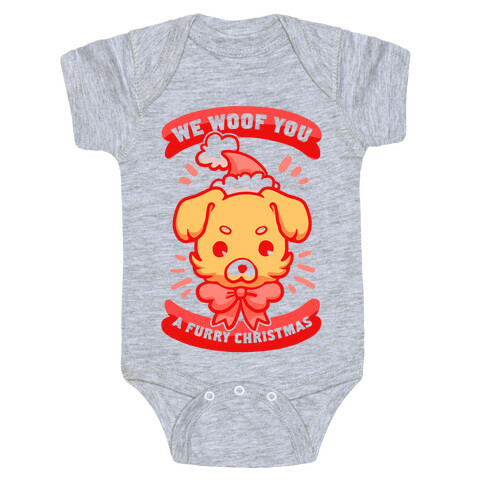 We Woof You A Furry Christmas Baby One-Piece