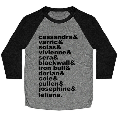 DAI Companions List Baseball Tee