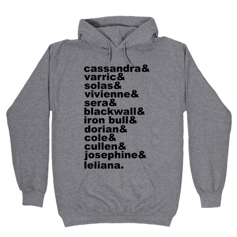 DAI Companions List Hooded Sweatshirt