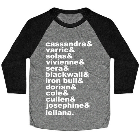 DAI Companions List Baseball Tee