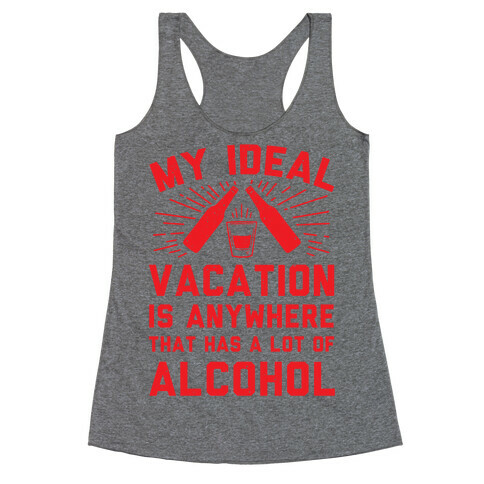 My Ideal Vacation Racerback Tank Top