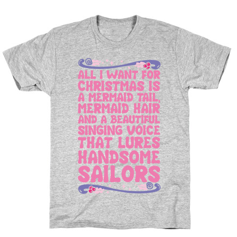 Mermaid Christmas Wish T-Shirt