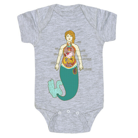 Mermaid Autopsy Baby One-Piece