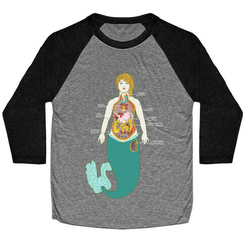 Mermaid Autopsy Baseball Tee