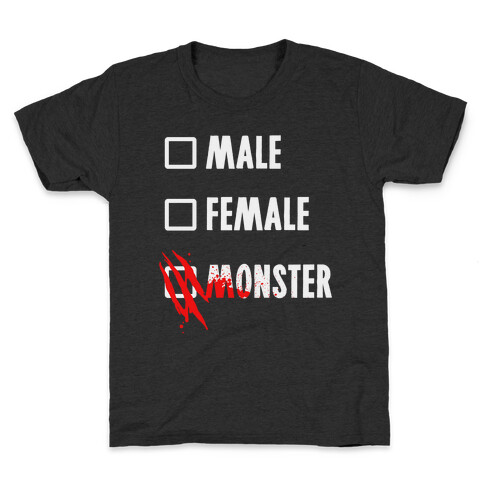 Male Female Monster Kids T-Shirt