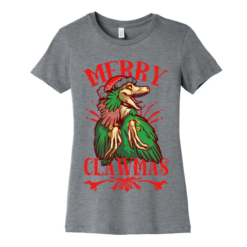 Merry Clawmas Womens T-Shirt
