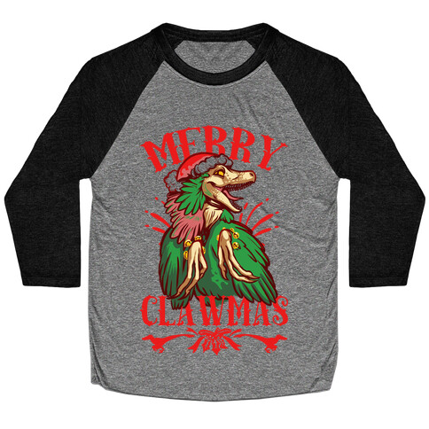 Merry Clawmas Baseball Tee