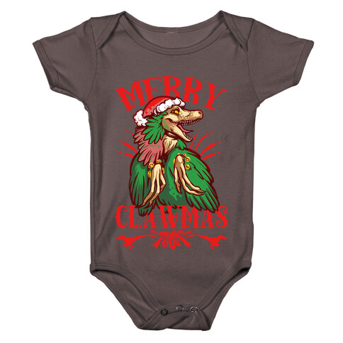 Merry Clawmas Baby One-Piece