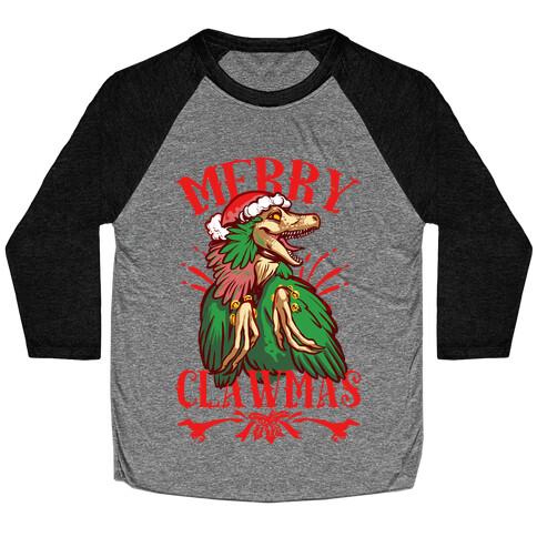 Merry Clawmas Baseball Tee