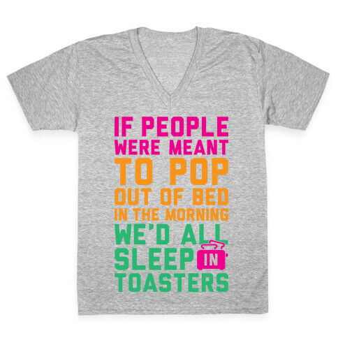 Sleep In Toasters V-Neck Tee Shirt