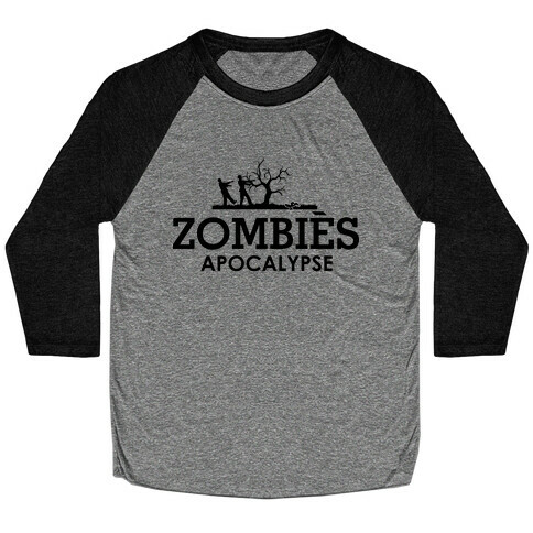 Zombies High Fashion Parody Baseball Tee