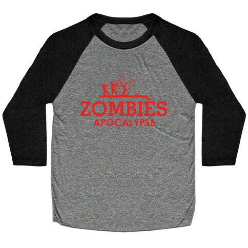 Zombies High Fashion Parody Baseball Tee
