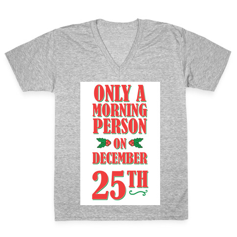 Not a Morning Person V-Neck Tee Shirt