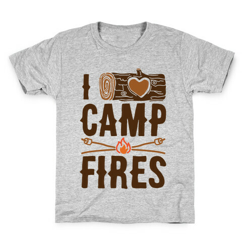 I Log Campfires Kids T-Shirt