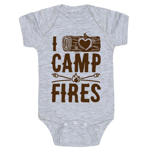 I Log Campfires Baby One-Piece