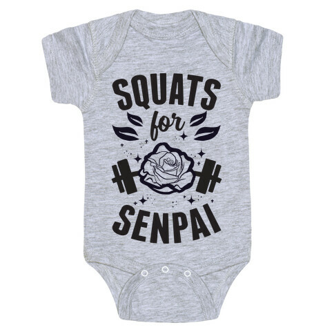 Squats For Senpai Baby One-Piece