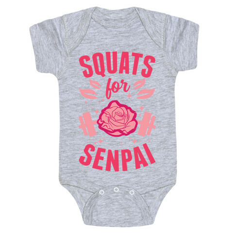 Squats For Senpai Baby One-Piece