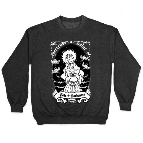 Saint Gertrude of Cats Pullover