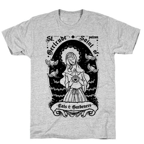 Saint Gertrude of Cats T-Shirt