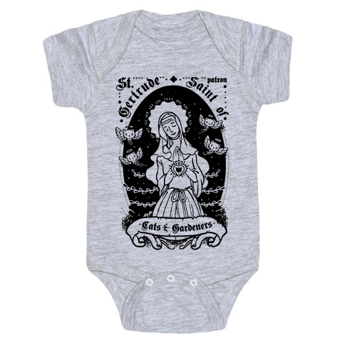 Saint Gertrude of Cats Baby One-Piece