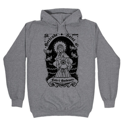 Saint Gertrude of Cats Hooded Sweatshirt