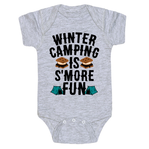 Winter Camping Is S'MORE Fun Baby One-Piece