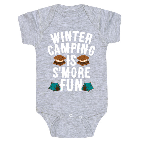 Winter Camping Is S'MORE Fun Baby One-Piece
