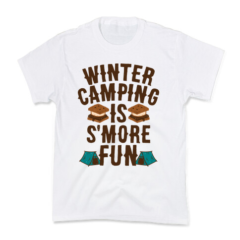 Winter Camping Is S'MORE Fun Kids T-Shirt