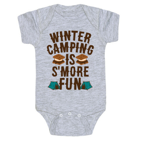 Winter Camping Is S'MORE Fun Baby One-Piece