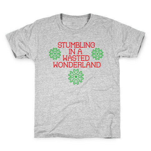 Stumbling in a Wasted Wonderland Kids T-Shirt