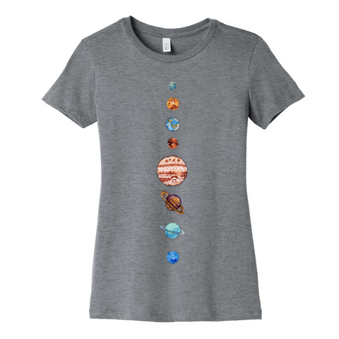 Solar System Womens T-Shirt