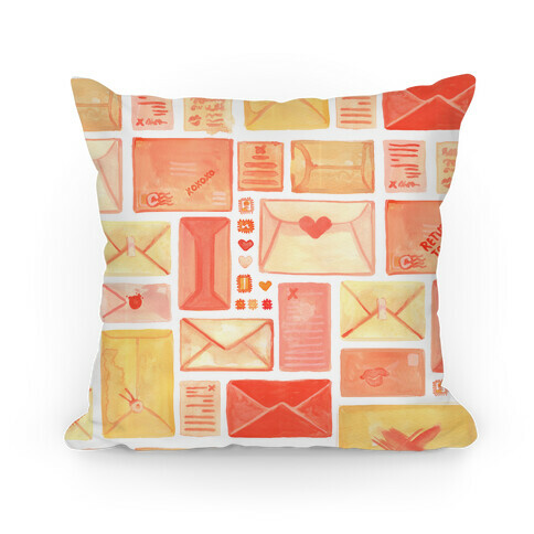 Love Letter Pattern Pillow