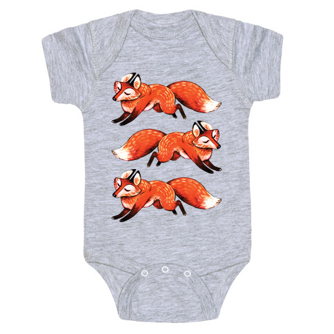 Running Foxes Baby One-Piece