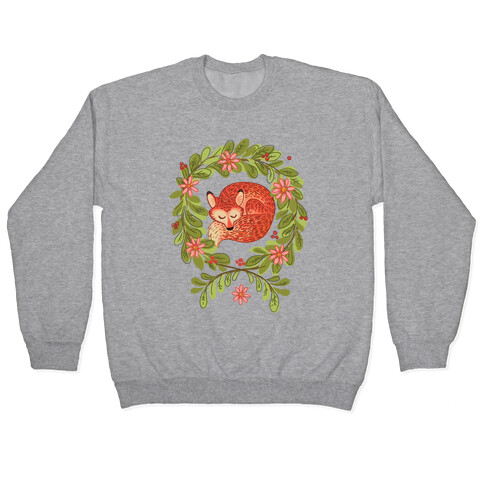 Sleeping Fox Wreath Pullover