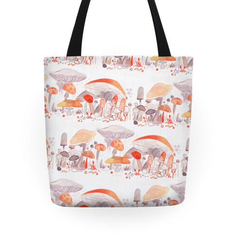 Mushroom Garden Pattern Tote